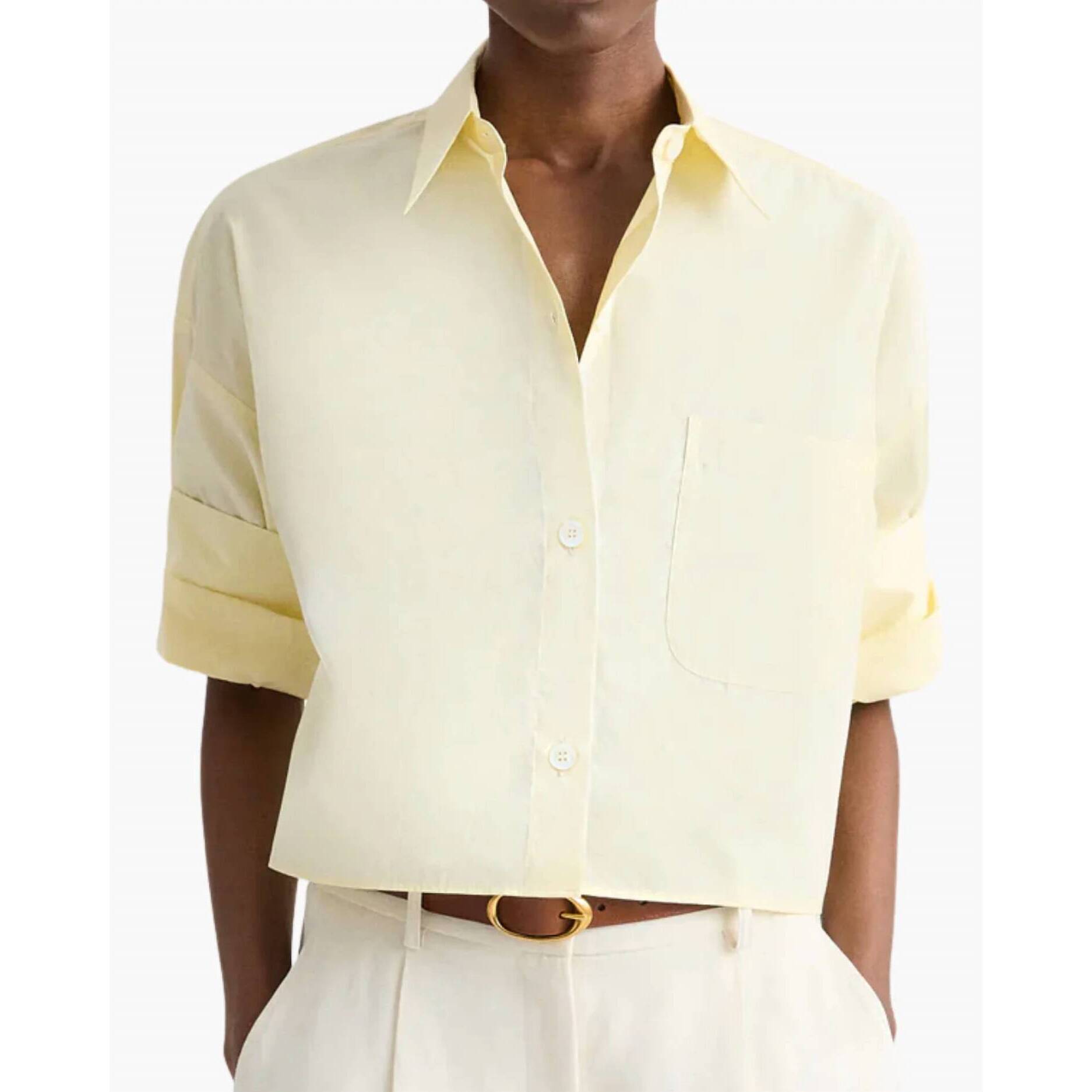 New Twp Next Ex Cropped Shirt In Flan